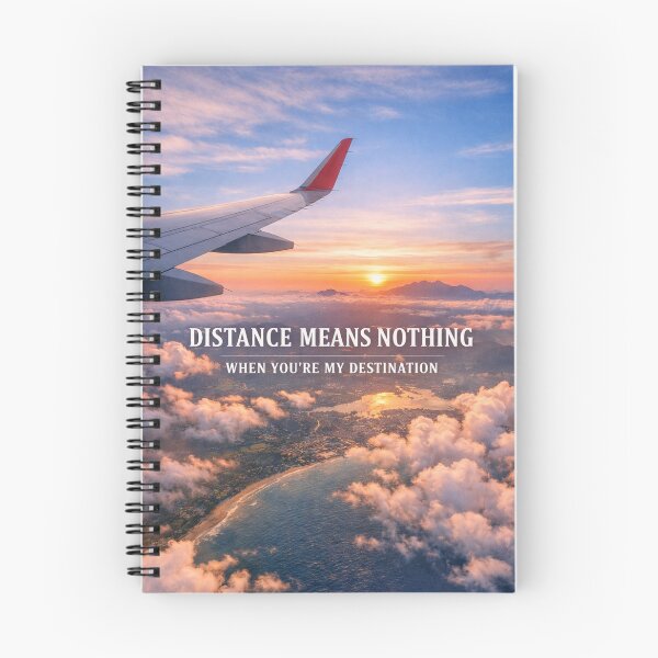 Item preview, Distance Means Nothing – Couple Travel & Aviation Design designed and sold by Ve & Co.