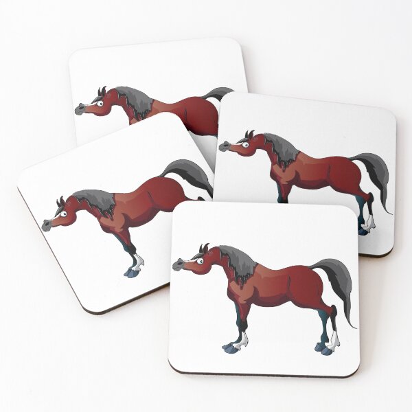 Item preview, Bay Arabian Horse Cartoon designed and sold by Sketchy Pony.