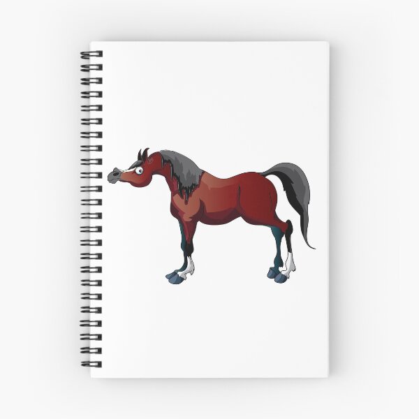 Item preview, Bay Arabian Horse Cartoon designed and sold by Sketchy Pony.