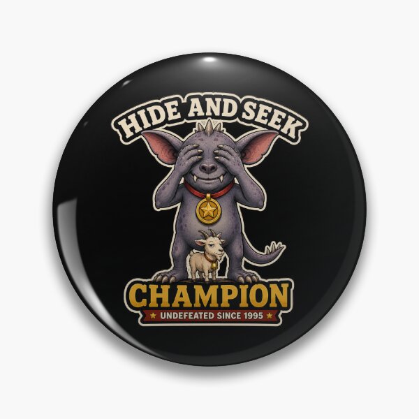 Item preview, Hide And Seek Champion Undefeated Since 1995 Funny Chupacabra Cryptid designed and sold by GibasVisuals.