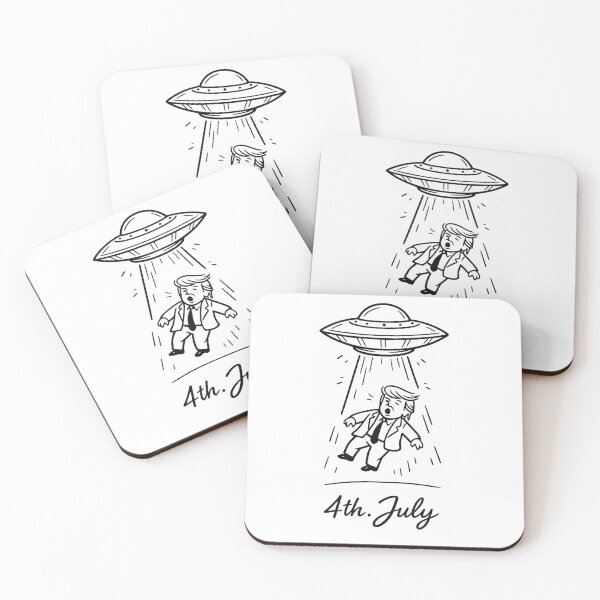 Item preview, Funny President UFO Abduction 4th Of July Satire designed and sold by Arbacus.
