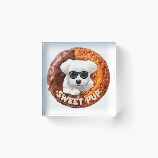 Item preview, COOL!PUPPY Series: The Sweet Glazed Chocolate Donut Pooch designed and sold by Japan Cyberpunk Universe & Surreal Characters.