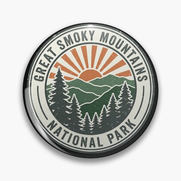Item preview, Great Smoky Mountains National Park Retro Badge Sunrise Vacation designed and sold by Yellowriversss.