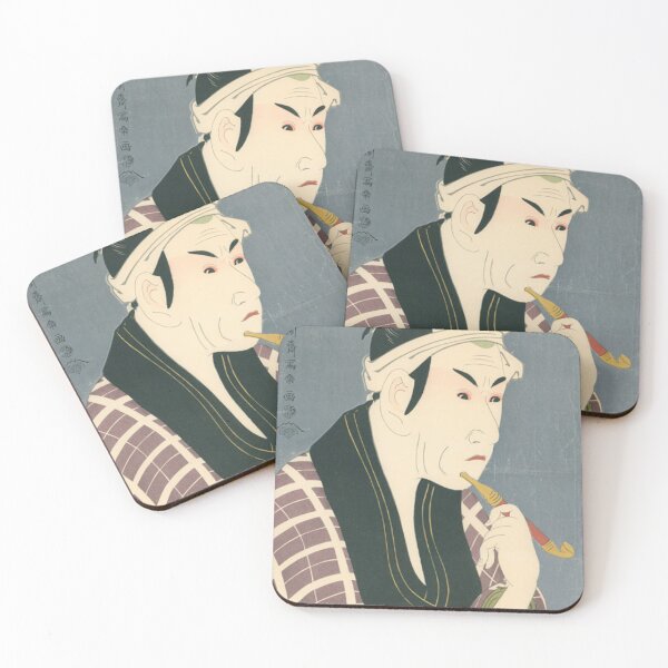 Item preview, Sharaku Kabuki Smoking Pipe Ichikawa Komazo Japanese Ukiyo-e Art designed and sold by vekotpu.