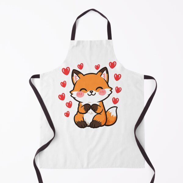 Item preview, Cute Kawaii Fox Hearts - Sweet Adorable Cartoon Little Red Fox Art designed and sold by myforestfog.