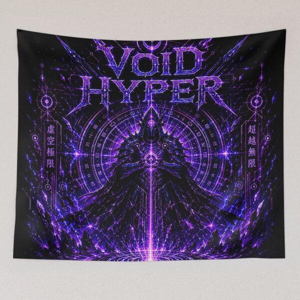 Item preview, Void Hyper Cyberpunk Sorcerer Dark Graphic Art designed and sold by RiteshCenter .
