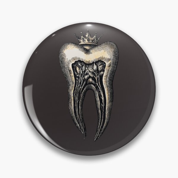Item preview, Gothic Anatomical Tooth Illustration Sticker designed and sold by Anastasiia Yurevych.