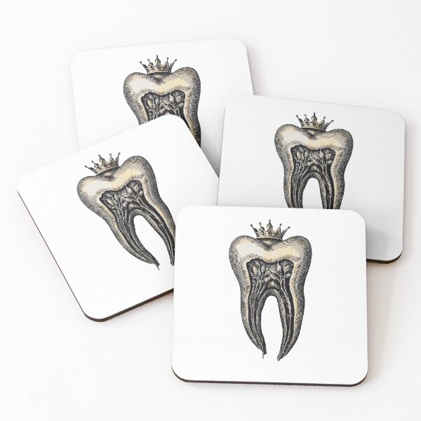 Item preview, Gothic Anatomical Tooth Illustration Sticker designed and sold by Anastasiia Yurevych.