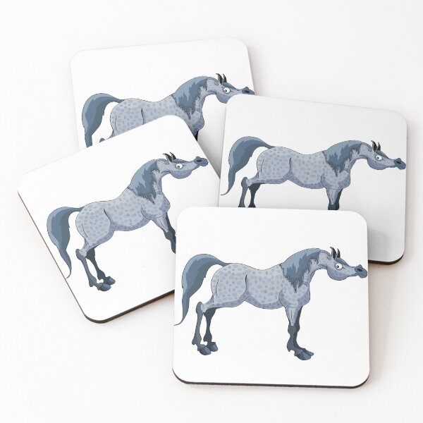 Item preview, Arabian Horse Cartoon Grey designed and sold by Sketchy Pony.