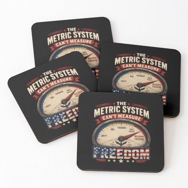 Item preview, The Metric System Can't Measure Freedom Funny 4th of July  designed and sold by Lina Caro.