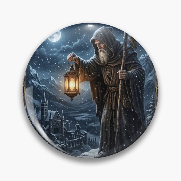 Item preview, The Hermit from Dark Medieval Major Arcana tarot card designed and sold by Studio77-Gothic.