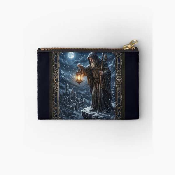 Item preview, The Hermit from Dark Medieval Major Arcana tarot card designed and sold by Studio77-Gothic.