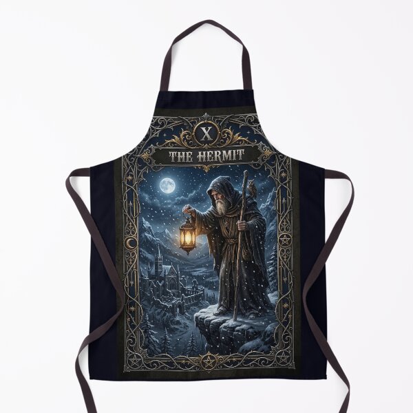 Item preview, The Hermit from Dark Medieval Major Arcana tarot card designed and sold by Studio77-Gothic.