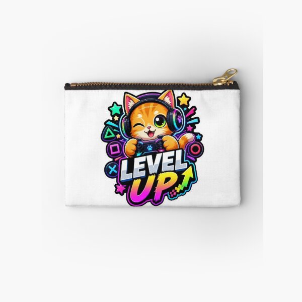 Item preview, Level Up Gamer Cat Sticker designed and sold by Stylestickers55.