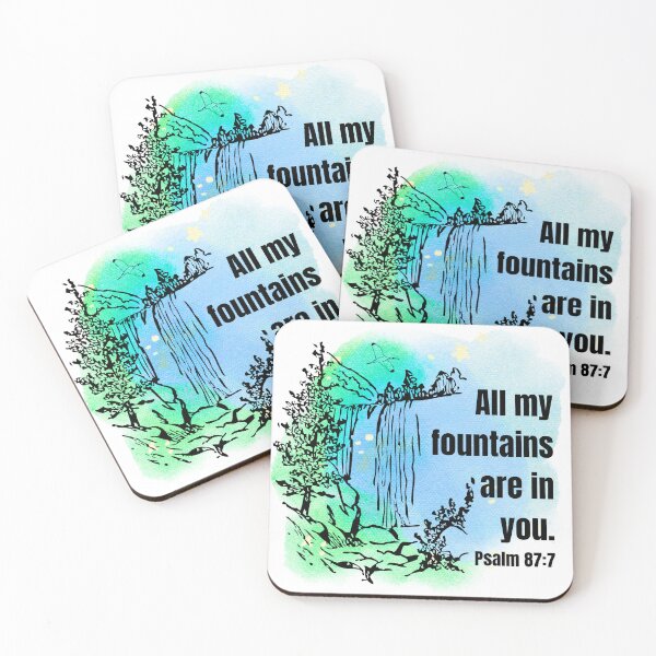 Item preview, PSALM 87:7 (green and blue) designed and sold by Boy and Belugee.