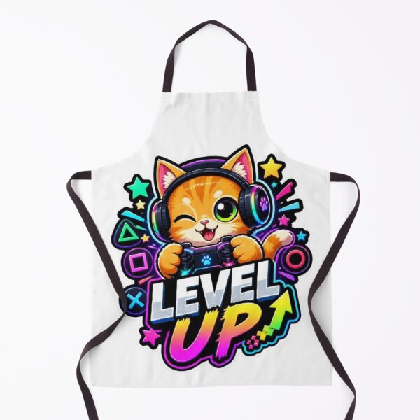 Item preview, Level Up Gamer Cat Sticker designed and sold by Stylestickers55.