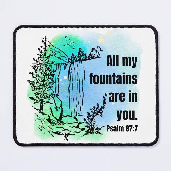 Item preview, PSALM 87:7 (green and blue) designed and sold by Boy and Belugee.