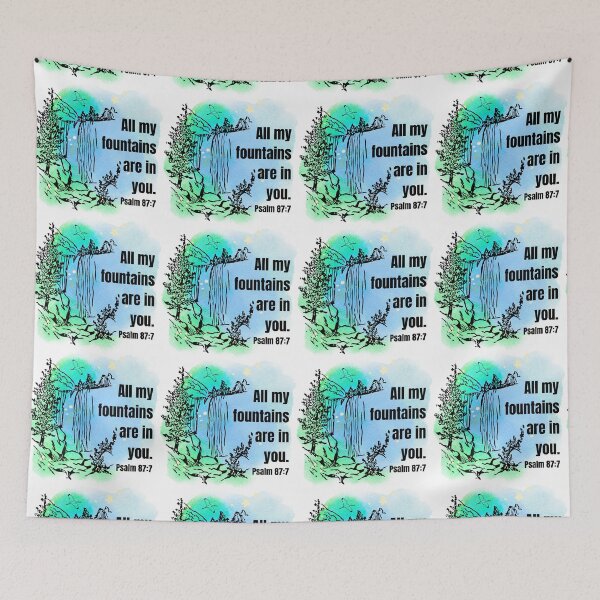 Item preview, PSALM 87:7 (green and blue) designed and sold by Boy and Belugee.