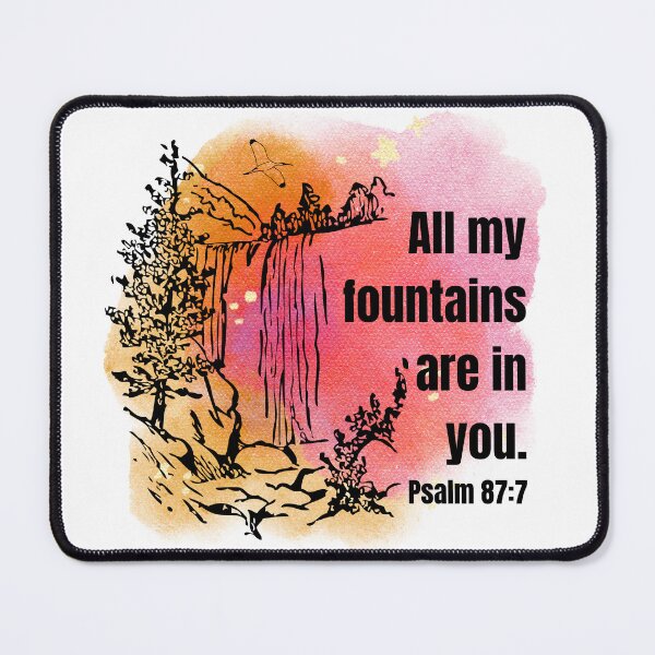 Item preview, PSALM 87:7 (red and orange) designed and sold by Boy and Belugee.