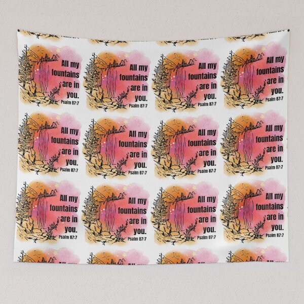 Item preview, PSALM 87:7 (red and orange) designed and sold by Boy and Belugee.