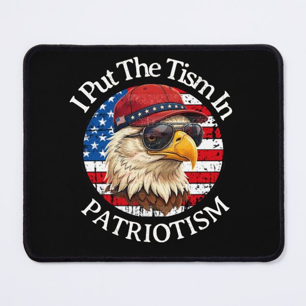 Item preview, I Put The Tism in Patriotism Athletic Eagle designed and sold by TheEndDesign.