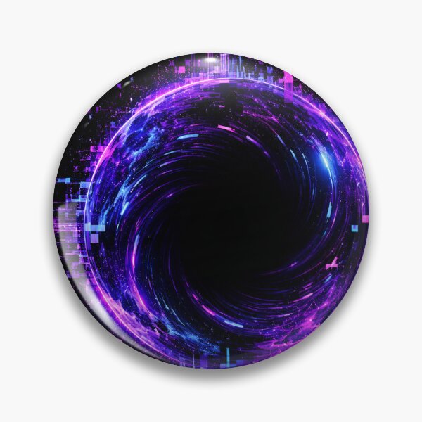Item preview, Void Icon Neon Glitch Cosmic Portal Art designed and sold by RiteshCenter .