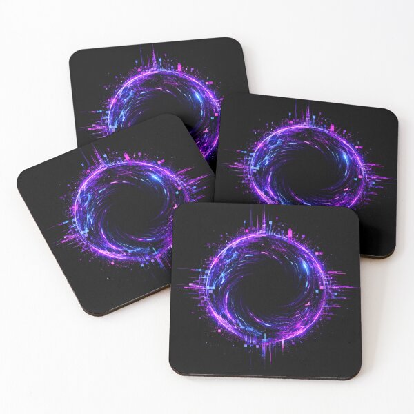 Item preview, Void Icon Neon Glitch Cosmic Portal Art designed and sold by RiteshCenter .