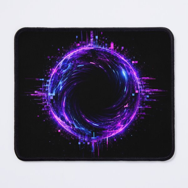 Item preview, Void Icon Neon Glitch Cosmic Portal Art designed and sold by RiteshCenter .