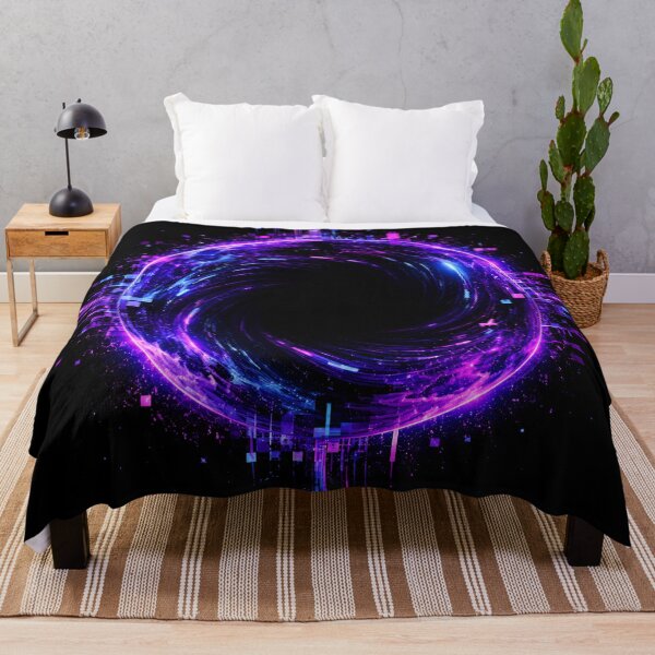 Item preview, Void Icon Neon Glitch Cosmic Portal Art designed and sold by RiteshCenter .