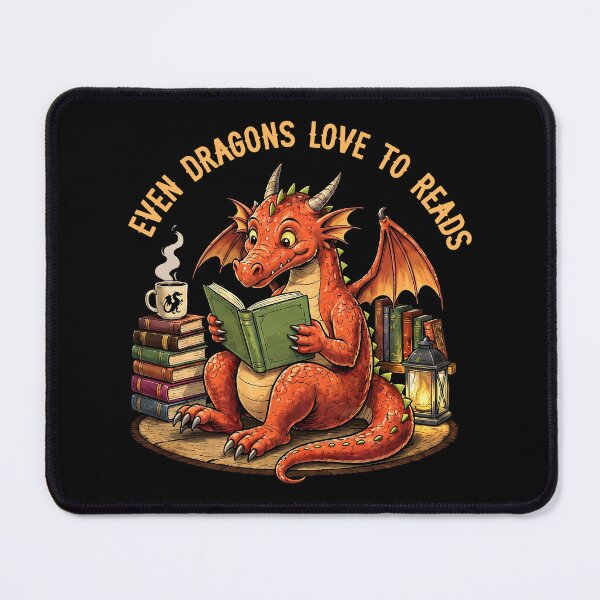 Item preview, Even Dragons Love To Reads designed and sold by Dot1001.