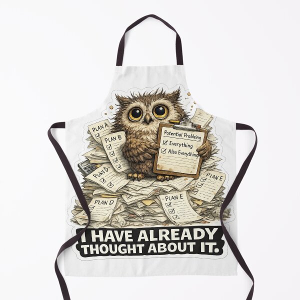 Item preview, I Have Already Thought About It Funny Owl Sticker designed and sold by ByAnad.