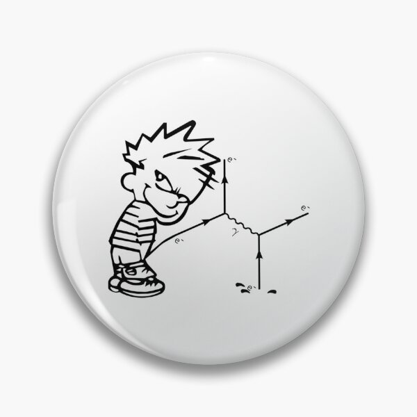 Item preview, Peeing Calvin Feynman Diagram designed and sold by melinacris.