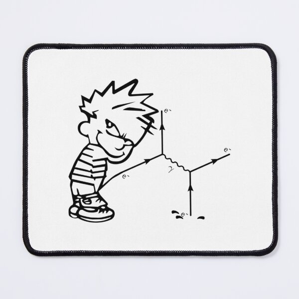 Item preview, Peeing Calvin Feynman Diagram designed and sold by melinacris.