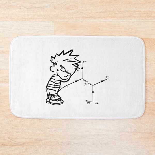 Item preview, Peeing Calvin Feynman Diagram designed and sold by melinacris.