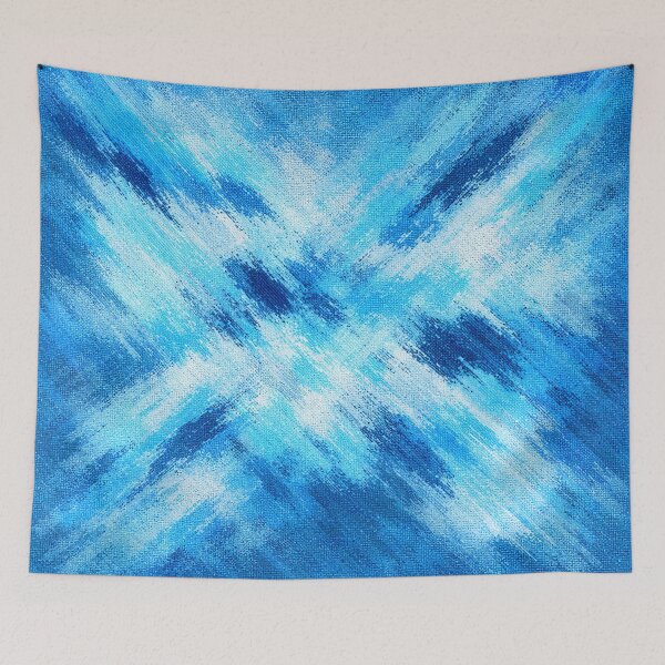 Item preview, Electric Blue Explosion Abstract Crystal Tie Dye designed and sold by Giovanna2026.