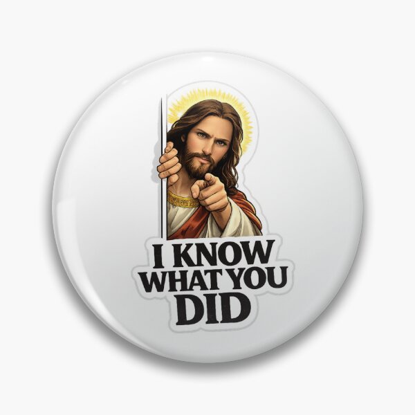 Item preview, Jesus Knows What You Did Funny Christian  designed and sold by RetroPop23.