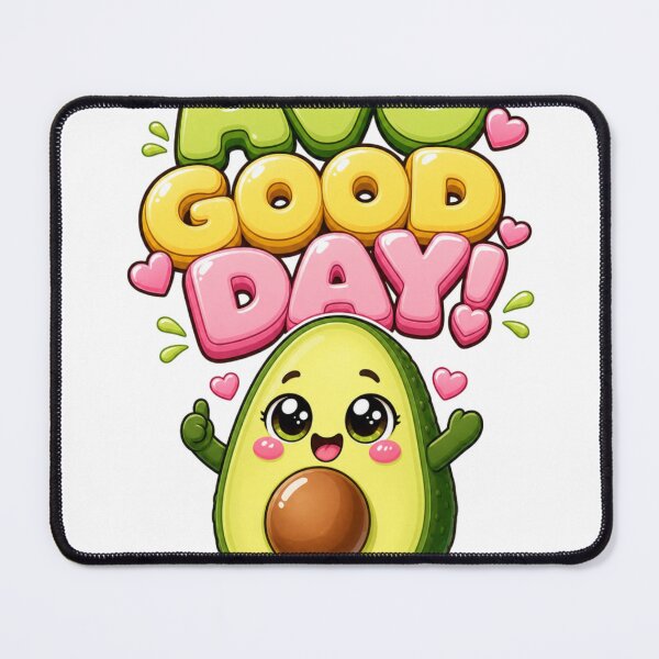 Item preview, Avo Good Day Kawaii Avocado Saying designed and sold by BoosterShop.