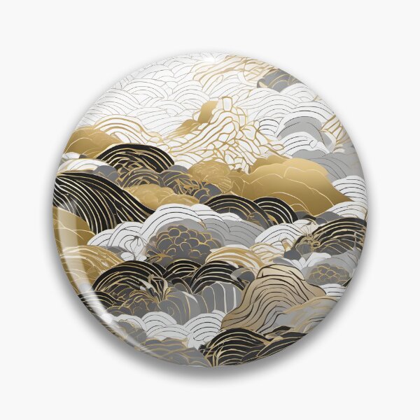 Item preview, Japanese Japanese Traditional Pattern - Traditional gold black Wagara Design designed and sold by KS-PopArtJapan.