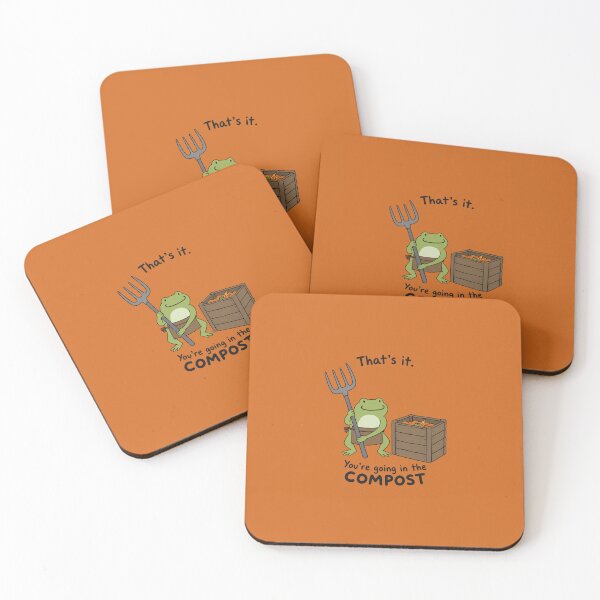 Item preview, Funny Going In The Compost Sarcastic Frog designed and sold by bosamji.
