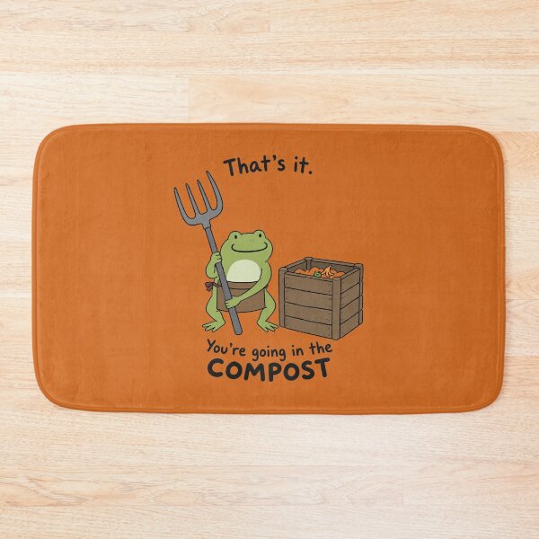 Item preview, Funny Going In The Compost Sarcastic Frog designed and sold by bosamji.