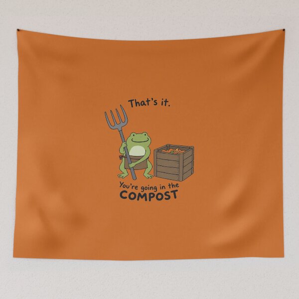 Item preview, Funny Going In The Compost Sarcastic Frog designed and sold by bosamji.