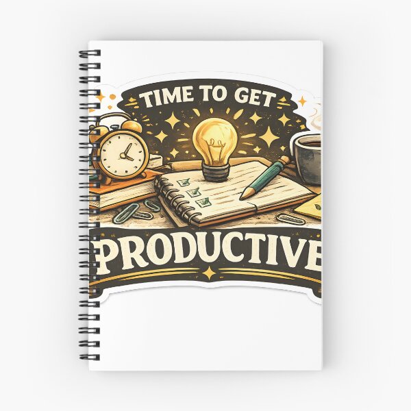 Item preview, Time To Get Productive Motivational Sticker designed and sold by SmartDealer.