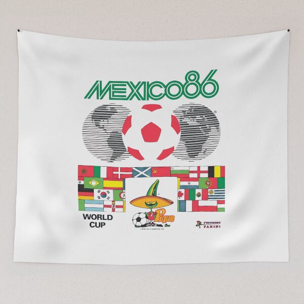 Item preview, MEXICO 86 World Cup Soccer Flags  designed and sold by Mantedrop.