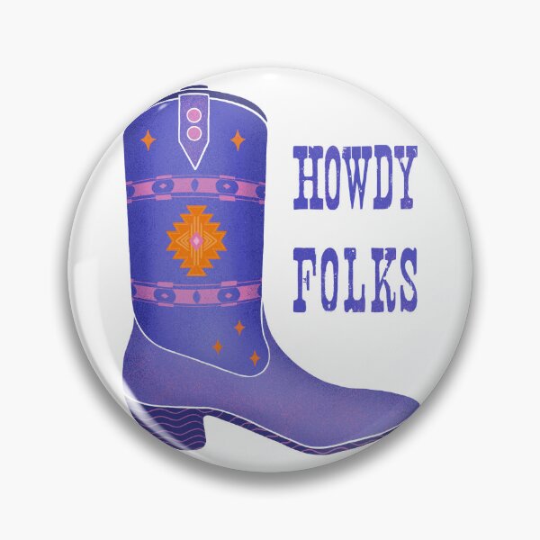 Item preview, Western boot Howdy folks designed and sold by EricaHarwig.