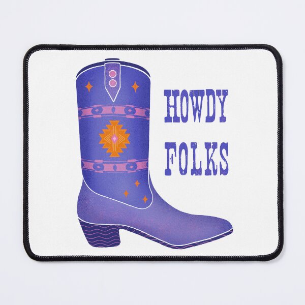 Item preview, Western boot Howdy folks designed and sold by EricaHarwig.