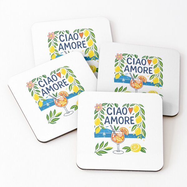 Item preview, Ciao Amore Italian Summer Amalfi Coast Spritz Design designed and sold by HBDStudio.