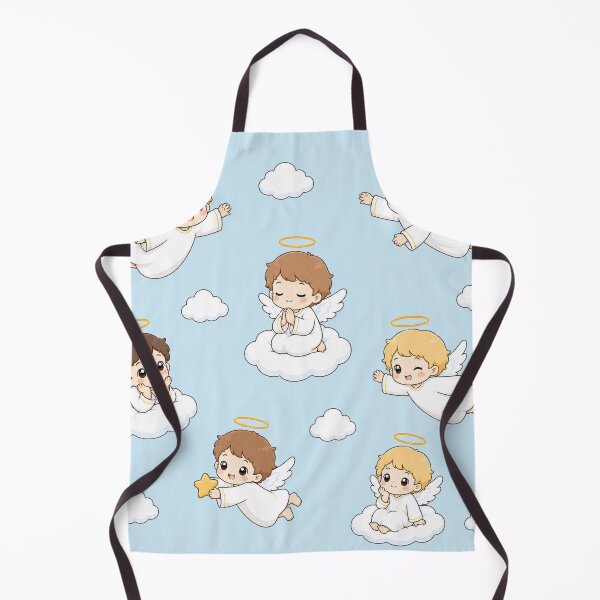 Item preview, Cute Chibi Angels and Clouds Pattern designed and sold by Seculinator.