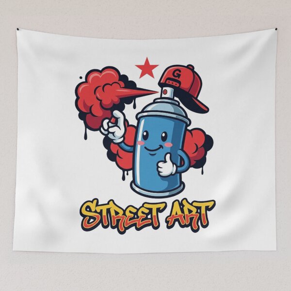 Item preview, Cute spray can street art graffiti illustration designed and sold by Ahmedsyde.