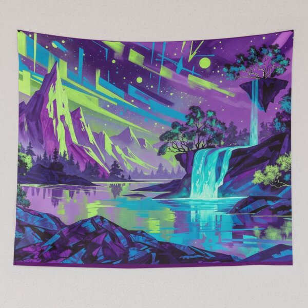 Item preview, Cosmic Fantasy Alien Planet Floating Island Landscape designed and sold by Nexus Space.