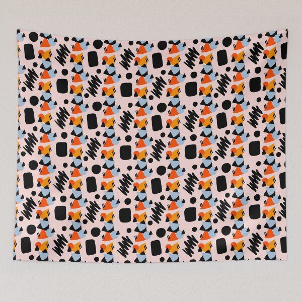Item preview, Colour Carnival Retro Pattern Collection | Maximalist Geometric Floral and Character Designs designed and sold by VirtuallyCreativ .